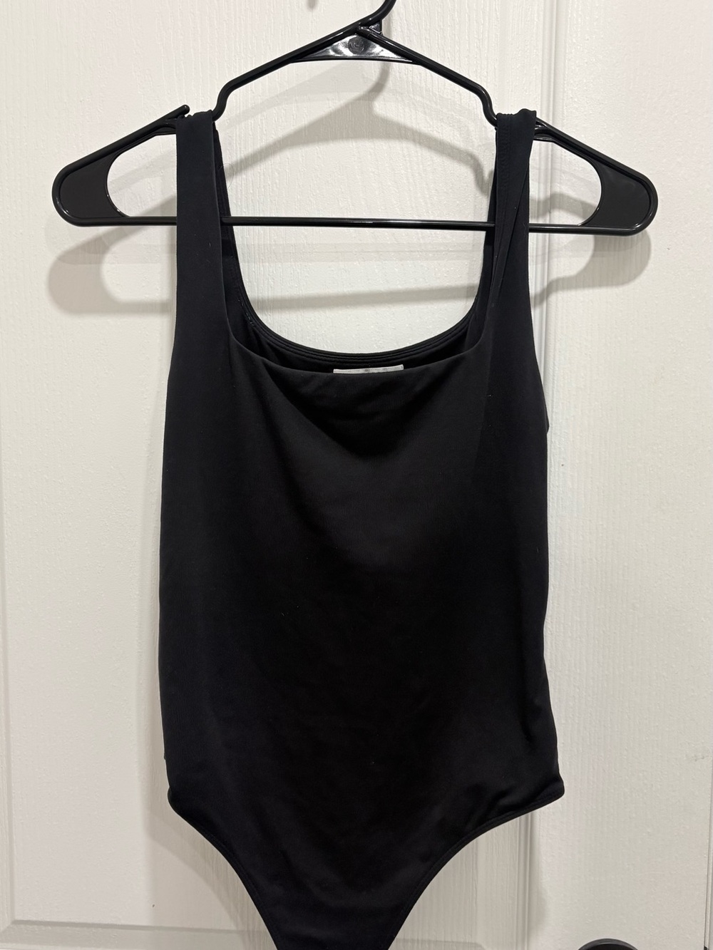 Babaton Black Scoop-Neck Bodysuit